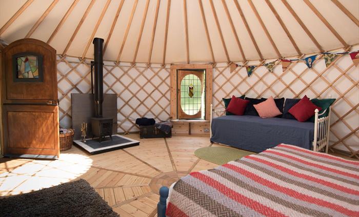 Bert the Yurt inside